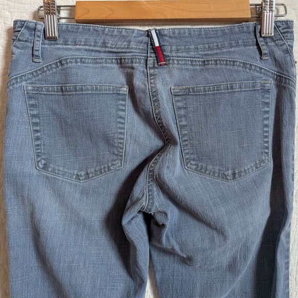 Vintage Y2K Tommy Hilfiger Jeans Low Rise Flare Button Fly Preppy Size 7 - Picture 10 of 13